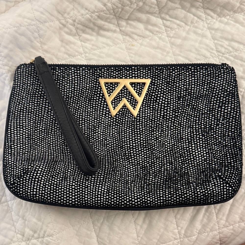 Chic Navy Wristlet Clutch